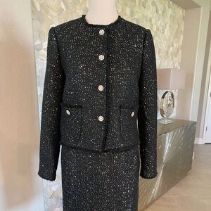 NWT Ann Taylor Tweed Black Blazer- Matching skirt available in Closet